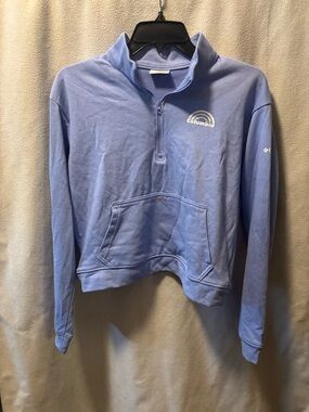 Columbia Men's Lavender Half-Zip Pullover Sweatshirt